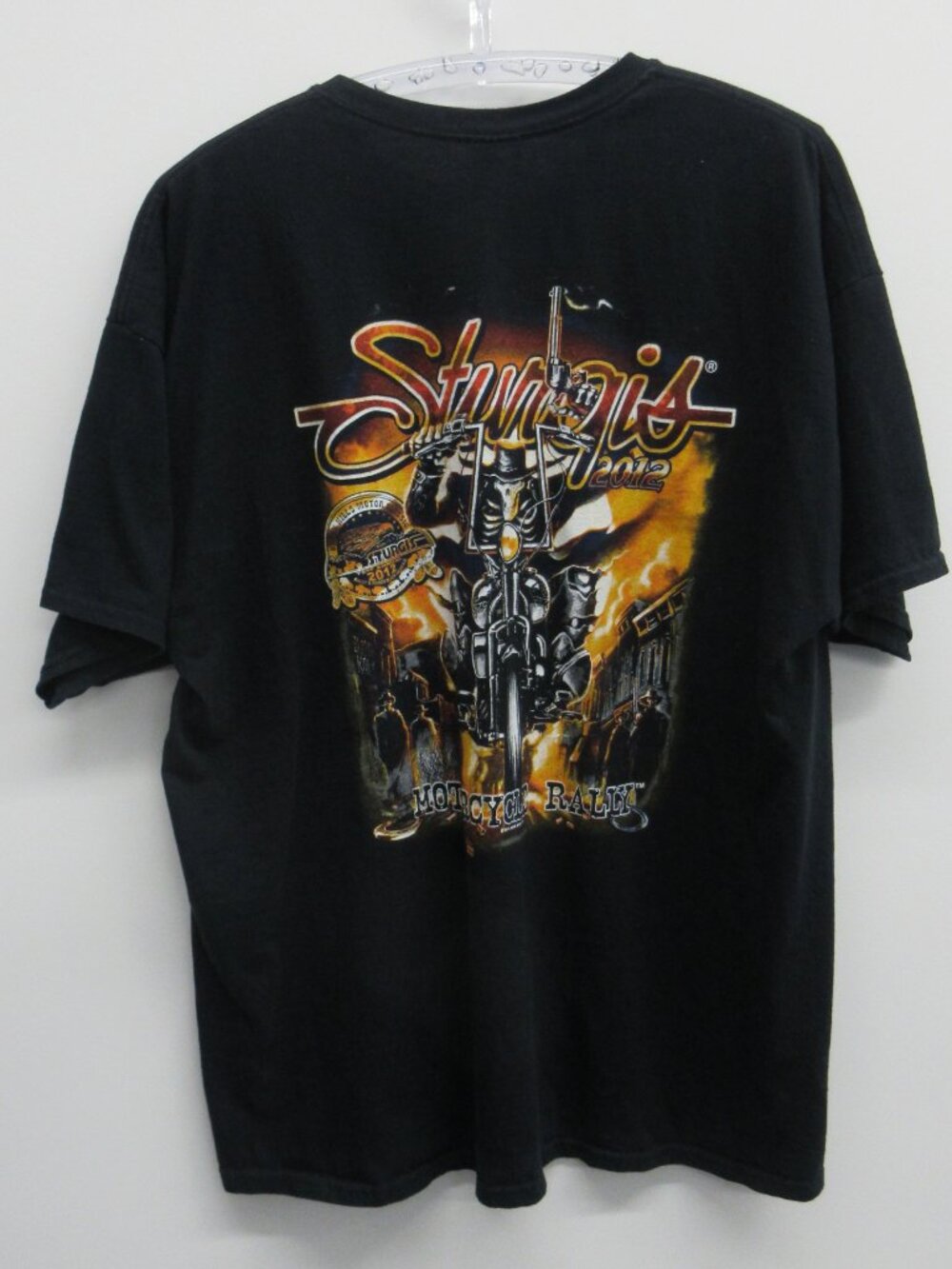 STURGIS T-SHIRT MENS 2XL BLACK SHORT SLEEVE BLACK HILLS BIKER MOTORCYCLE RALLY